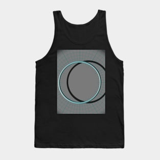 Blue circle Tank Top